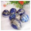 UYAAZVHJ Lapis Lazuli Egg Statue, Natural Crystal Carving, Egg Gift, Small Jewelry, Home Decoration view 4