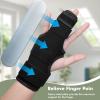 EDNYZAKRN Trigger Finger Splint, 2 Finger Brace for Index, Middle, Ring, Pinky Finger, Treatment for Hand Fractures, Arthritis (S/M, Right) view 3