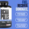 Crazy Muscle 3000mg BCAA Pills (2 Month Supply) with The Optimum 2:1:1 Ratio of Branched Chain Amino Acids for Recovery and Growth - 1000mg BCAAs per Pill (More Than BCAA Capsules) - 240 Tablets view 3