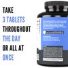 Crazy Muscle 3000mg BCAA Pills (2 Month Supply) with The Optimum 2:1:1 Ratio of Branched Chain Amino Acids for Recovery and Growth - 1000mg BCAAs per Pill (More Than BCAA Capsules) - 240 Tablets view 4