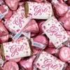 124 Pcs It's a Girl Baby Shower Candy Party Favors With Wrapped Miniatures Chocolate & Pink Kisses For Goodie Bags, Dessert Tables And More (1.52lbs) - Bubble view 1