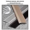 4 Inch Aluminum Floor Transition Strip Threshold Ramp, Used As A Wheelchair Ramp Reducer, with Anti-Slip Grooves, Bridge The Height Gap Between 0.3-1.6 Inches(Black) view 3