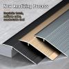 4 Inch Aluminum Floor Transition Strip Threshold Ramp, Used As A Wheelchair Ramp Reducer, with Anti-Slip Grooves, Bridge The Height Gap Between 0.3-1.6 Inches(Black) view 4