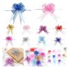 QasDfgHj Bows Decor, BowsChristmas Bows Wrapping Bows Bow Ribbons Pull Bow Ribbon Packing Bow Bowknot s Box DIY Supplies Car Room Decoration for Party Wedding(Gold) view 2