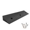 Curb Ramps, Rubber Plastic Wheelchair Ramps, Non-Slip Surfaces, Portable Threshold Ramps for Driveway Lawn Mower Scooter Bike Motorcycle(100x25x4cm/39x10x1.6in) view 1