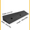 Curb Ramps, Rubber Plastic Wheelchair Ramps, Non-Slip Surfaces, Portable Threshold Ramps for Driveway Lawn Mower Scooter Bike Motorcycle(100x25x4cm/39x10x1.6in) view 2