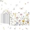 50 Pack Floral Cocktail Napkins Tea Party Wildflower Paper Napkins Butterfly Dinner Hand Napkin Guest Classical Flower Decorative Towels 13 x 13 Inch for Wedding Bridal Birthday Tea Party view 1