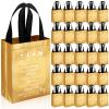 Sweetude 50 Pcs Team Staff Appreciation Thank You Gift Bag Bulk, Golden view 1