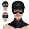 3 in 1 Migraine Relief Cap Neck Ice Pack Wrap Gel and Ice Eye Masks, Detachable Ice Caps with Eyes Masks, Hot and Cold Therapy for Relief of Headaches, Stiff Neck and Eye Fatigue view 1