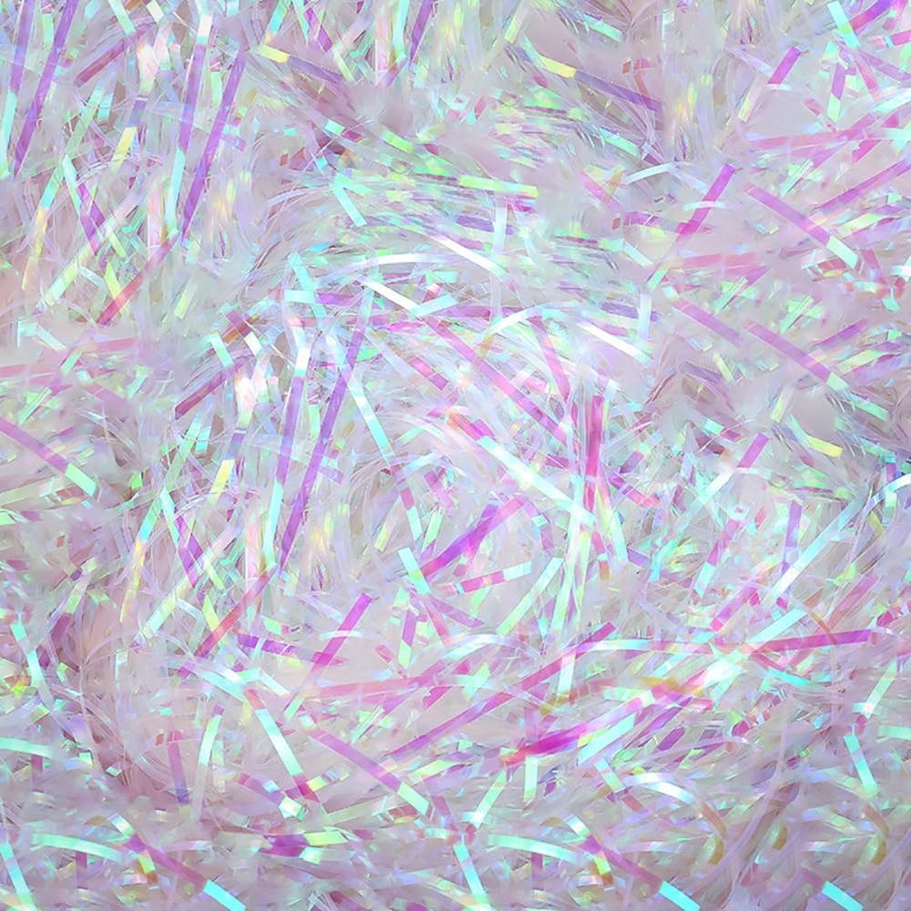 200 Gram Glitter Crinkle Cut Paper Shreds Shredded Gift Wrapping Raffia Box Filling Shreds Stocking Stuffer Paper Sparkly Shredded Paper Wedding Bag Shiny Filler Supplies for DIY Crafts Colorful