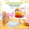 LANLISA 50 Silver Paper Plates Disposable Set Includes 25-9" & 25-7" Disposable Birthday Cake Dessert Paper Plates For Party Supplies view 2