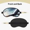 Airplane Sleep Mask for Women Men Eye Mask for Sleeping Light Blocking Sleeping Mask with Elastic Strap Blindfold for Flight Nap Soft Breathable Travel Eye Cover for Side Sleeper view 2
