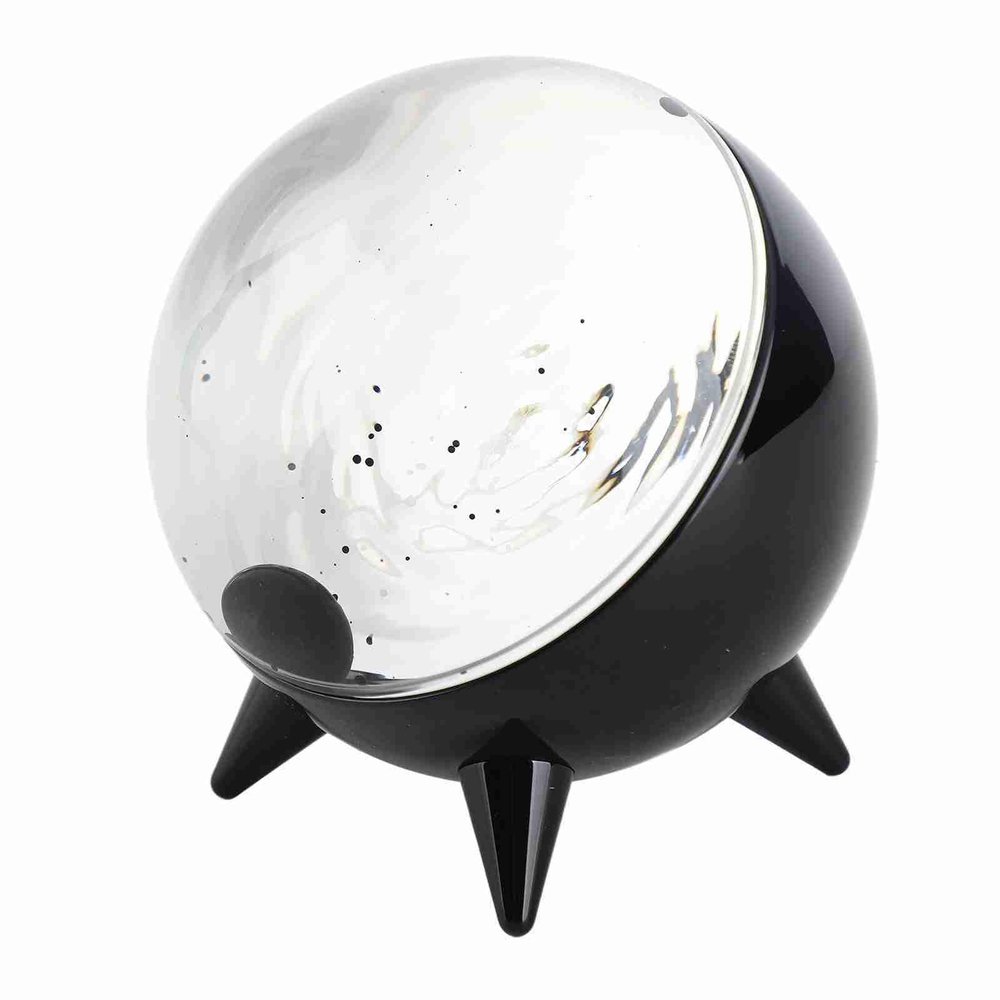 Ferrofluid Sound Visualizer, Speaker Dancing Ferrofluid Music Mate, Audio Response System Picking Up and AUX Modes Interact with Music Rhythm Lamp for Desktop Decoration