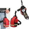 First Aid Bags Empty, First Aid Fanny Pack Bag, Lifeguard Hip Pack, Portable First Responder Trauma Bag with Reflective Strip for Cycling Hiking Camping Daycare(A01) view 2