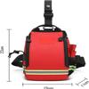First Aid Bags Empty, First Aid Fanny Pack Bag, Lifeguard Hip Pack, Portable First Responder Trauma Bag with Reflective Strip for Cycling Hiking Camping Daycare(A01) view 3