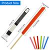 12 PCS Microfiber Detail Duster Sticks, Mini Duster Crevice Cleaning Tool for Car Air Vents, Blinds, Fans, Windows, Small Spaces, Gap Dust Cleaner, with 1 Detail Cleaning Brush view 2