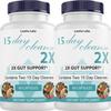 15 Day Cleanse 2X - Double Gut & Colon Support - Advanced Gut Cleanse Detox for Women & Men with Alfalfa, Cascara Sagrada, Probiotics & Psyllium Husk - Non-GMO - Made in USA - 60 Capsules (2 Bottles) view 1