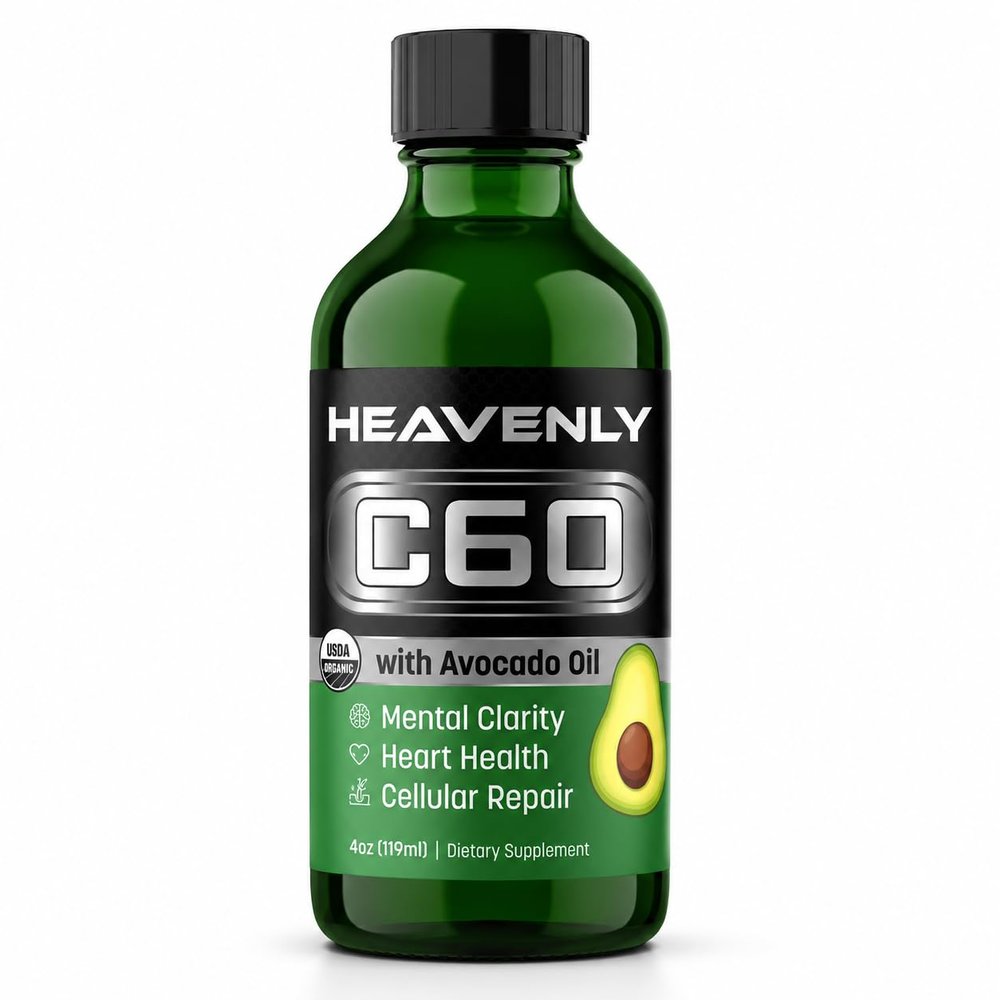HNP Labs C60 in Organic Avocado Oil Carbon 60 Antioxidant Support for Energy, Mental Clarity & Daily Wellness 99.99% Pure Carbon Fullerenes 4 fl oz