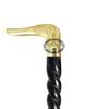 Brass Vintage Walking Cane Wooden Walking Stick Brass Handle Gift for Men & Women (GHHU) (Black 5) view 2