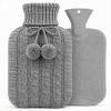 OliviaLiving Hot Water Bottle with Knitted Cover, 2L Hot Water Bag for Pain Relief, Menstrual Cramps, Hot and Cold Compress, Hand & Feet Warmer, Bed Warmer, Hot Bottle Water Bag view 1