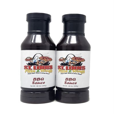 2 packs of St. Louis Pizza and Wings Barbecue Sauce 16oz bottles (Regular BBQ)