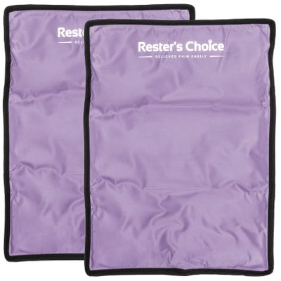 2 Pack Large Ice Packs for Injuries | 11" x 14.5" | Hot & Cold Pack | Reusable Gel Pack, Durable Construction, & Flexible When Frozen