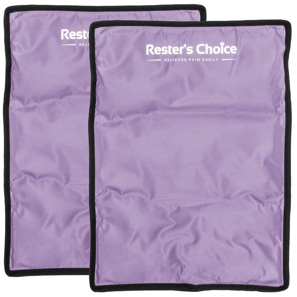 2 Pack Large Ice Packs for Injuries | 11" x 14.5" | Hot & Cold Pack | Reusable Gel Pack, Durable Construction, & Flexible When Frozen