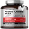 Horbach Nitric Oxide Supplement | 3000mg | 120 Capsules | Pre Workout with L Arginine and L Citrulline for Men and Women | Non-GMO, Gluten Free Formula view 1