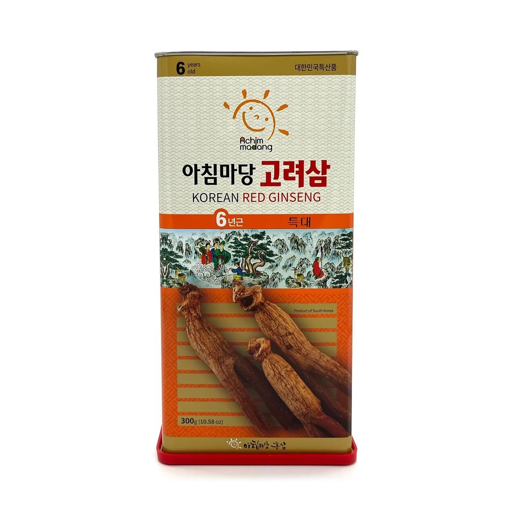 Achim Madang Korean Red Ginseng Root, 6 Years Old, 10.58 oz (300g), Premium Grade Pack of 1