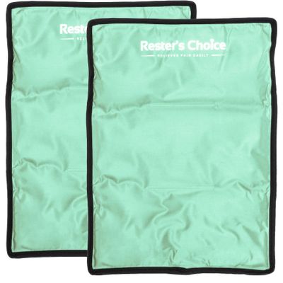 2 Pack Large Ice Packs for Injuries | 11" x 14.5" | Hot & Cold Pack | Reusable Gel Pack, Durable Construction, & Flexible When Frozen