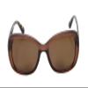 Calabria Sophia Bifocal Sunglasses +2.00 Brown Crystal Tortoise Havana/Amber Womens Bi-Focal Sunnies Readers w/Soft Case view 2