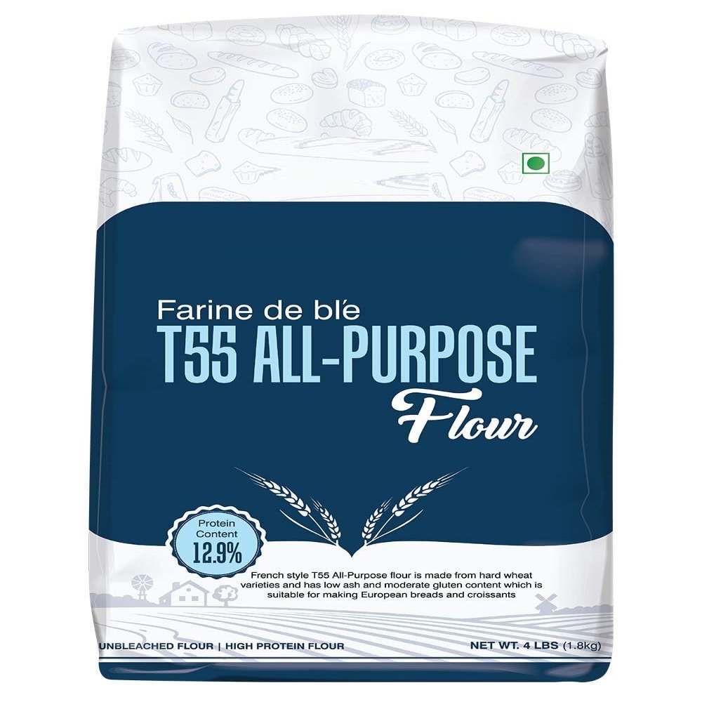 T55 All-Purpose Baking Flour,(1.8kg) 63.49oz