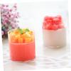 STOBAZA 20pcs Round Disposable Dessert Containers Lids Jelly Mousse Cups Party Wedding Banquet Tasting Events view 4