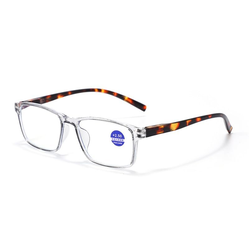 HAITONGCR Anti-blue Reading Glasses Ultra-clear Spring Legs (Fashion Grey,150 degrees)