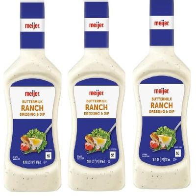 Buttermilk Ranch Salad Dressing & Dip (Pack Of 3 Bottles), 16 oz. Each