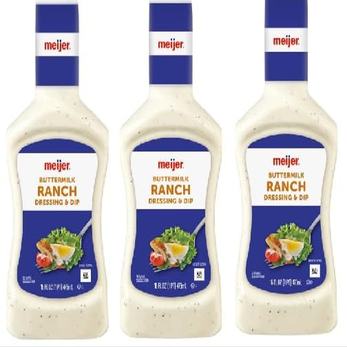 Buttermilk Ranch Salad Dressing & Dip (Pack Of 3 Bottles), 16 oz. Each