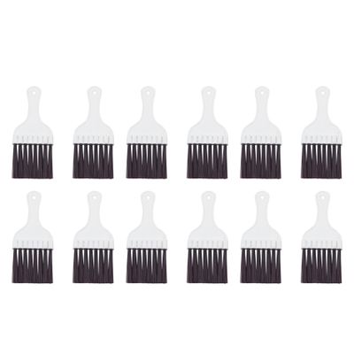 Bloepum 12 Packs Air Conditioner Condenser Fin Cleaning Brush Refrigerator Coil Cleaning Whisk Brush Small Plastic Whisk Brush