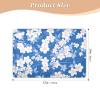 Blue and White Lovely Daisy Extra Large Resuable Training Pee Pads for Kids Highly Absorbent Crib Pee Mattress Pad Machine Washable Diaper Pads for Baby Boys Girls , 52" L x 34" W view 2