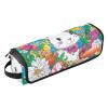miaozhen 2 in 1 Hair Tools Organizer and Heat Resistant Mat with Zipper Heating Tools Travel Bag Organizer for Straigheners, Curling Iron, Hair Dryer, Happy Easter Bunny Carrots Floral Women view 1