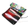 miaozhen 2 in 1 Hair Tools Organizer and Heat Resistant Mat with Zipper Heating Tools Travel Bag Organizer for Straigheners, Curling Iron, Hair Dryer, Happy Easter Bunny Carrots Floral Women view 2