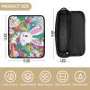 miaozhen 2 in 1 Hair Tools Organizer and Heat Resistant Mat with Zipper Heating Tools Travel Bag Organizer for Straigheners, Curling Iron, Hair Dryer, Happy Easter Bunny Carrots Floral Women view 4