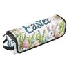 miaozhen Hair Tool Travel Bag with Iron Mat Portable Travel Carrying Case for Straigheners, Curling Iron, Hair Dryer, Happy Easter Bunny Lily Watercolor Eggs Women Essentials Storage plancha view 1
