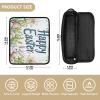 miaozhen Hair Tool Travel Bag with Iron Mat Portable Travel Carrying Case for Straigheners, Curling Iron, Hair Dryer, Happy Easter Bunny Lily Watercolor Eggs Women Essentials Storage plancha view 4