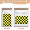 Buffalo Plaid Check Black Yellow Extra Large Resuable Changing Pad Covers Water Resistant Underpads Wetting Cover Portable Diaper Pads for Infant Toddler , 52" L x 34" W bolsas para view 4
