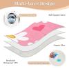 Sweet Daisy Valentine's Day Heart Extra Large Resuable Training Pee Pads for Kids Soft Absorbent Underpads Wetting Cover Machine Washable Bed Liners for Toddler Kids , 52" L x 34" W sbanas view 3