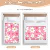 Sweet Daisy Valentine's Day Heart Extra Large Resuable Training Pee Pads for Kids Soft Absorbent Underpads Wetting Cover Machine Washable Bed Liners for Toddler Kids , 52" L x 34" W sbanas view 4