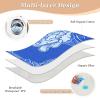 Carnation Glory Blue Extra Large Resuable Toddler Mattress Pads Water Resistant Potty Training Mats Changing Bed Liners for Children Adults Pets , 52" L x 34" W impermeable para cama ninos view 3