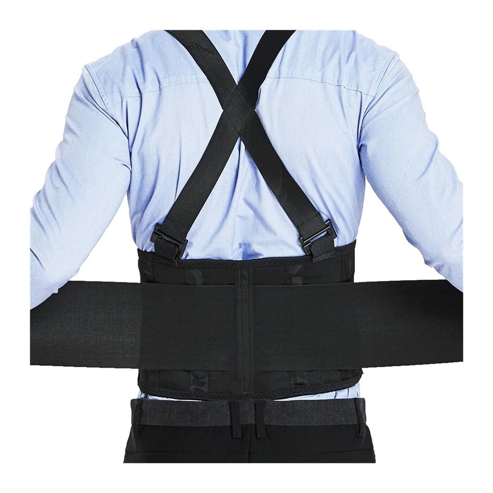 LRSSMA Adjustable Back Brace Weight Lifting Training Lower Back Waist Support Belt Working Fitness Exercise Lumbar Support Straps(X-Large)