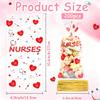 200 PCS Nurse Gifts Bags, Nurses Week Gifts, Nursing Cellophane Treat Bags, Clear Nurses Candy Goodie Cookie Bag with Twist Ties for National Nurse Day Nursing Graduation Congrats Party Favors Supplies view 2
