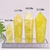 VIZYTOU Lemon Quartz Stone Tower Obelisk Large Healing Crystal Rock Point Wand Reiki Healing Meditation Stone 0.6-1.1 LBS view 3